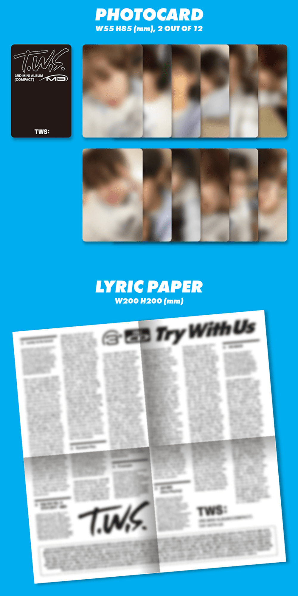 Đĩa TWS 3rd Mini Album 'TRY WITH US' (Compact Ver) (Set)-Kallos