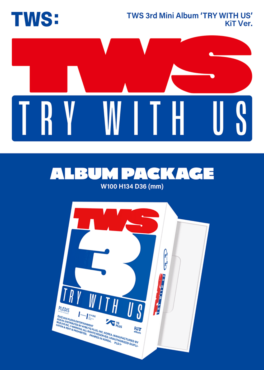 Đĩa TWS 3rd Mini Album 'TRY WITH US' (KiT Ver)-Kallos