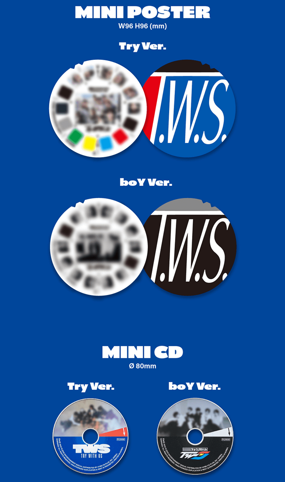 Đĩa TWS 3rd Mini Album 'TRY WITH US' (Random)-Kallos