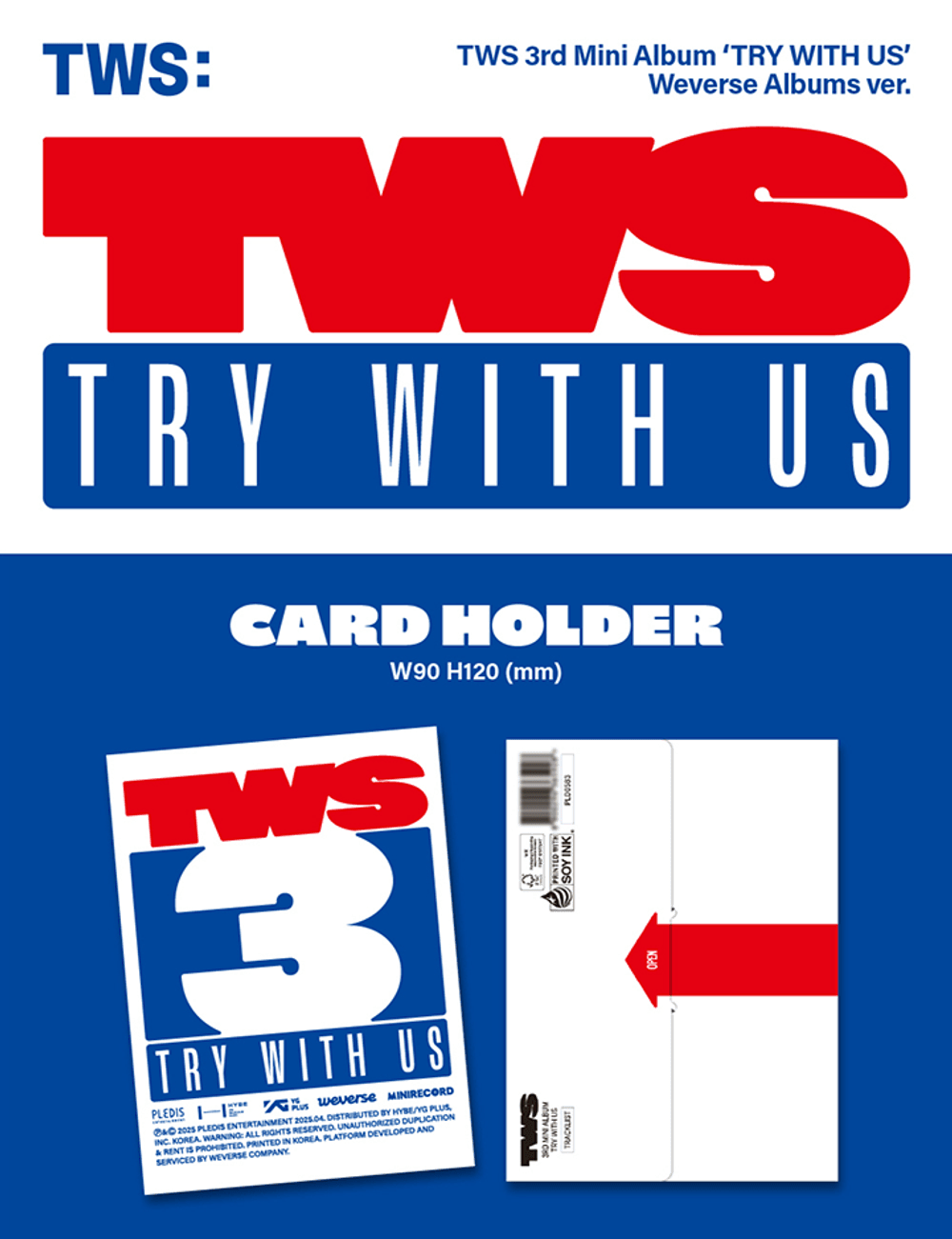 Đĩa TWS 3rd Mini Album 'TRY WITH US' (Weverse Albums Ver)-Kallos