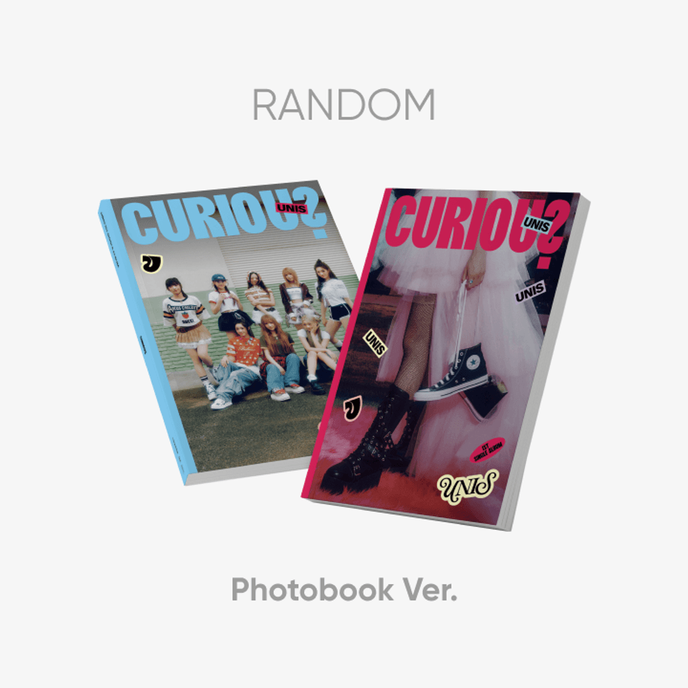 Đĩa UNIS 1st Single Album [CURIOUS] (Photobook Ver) (Random)