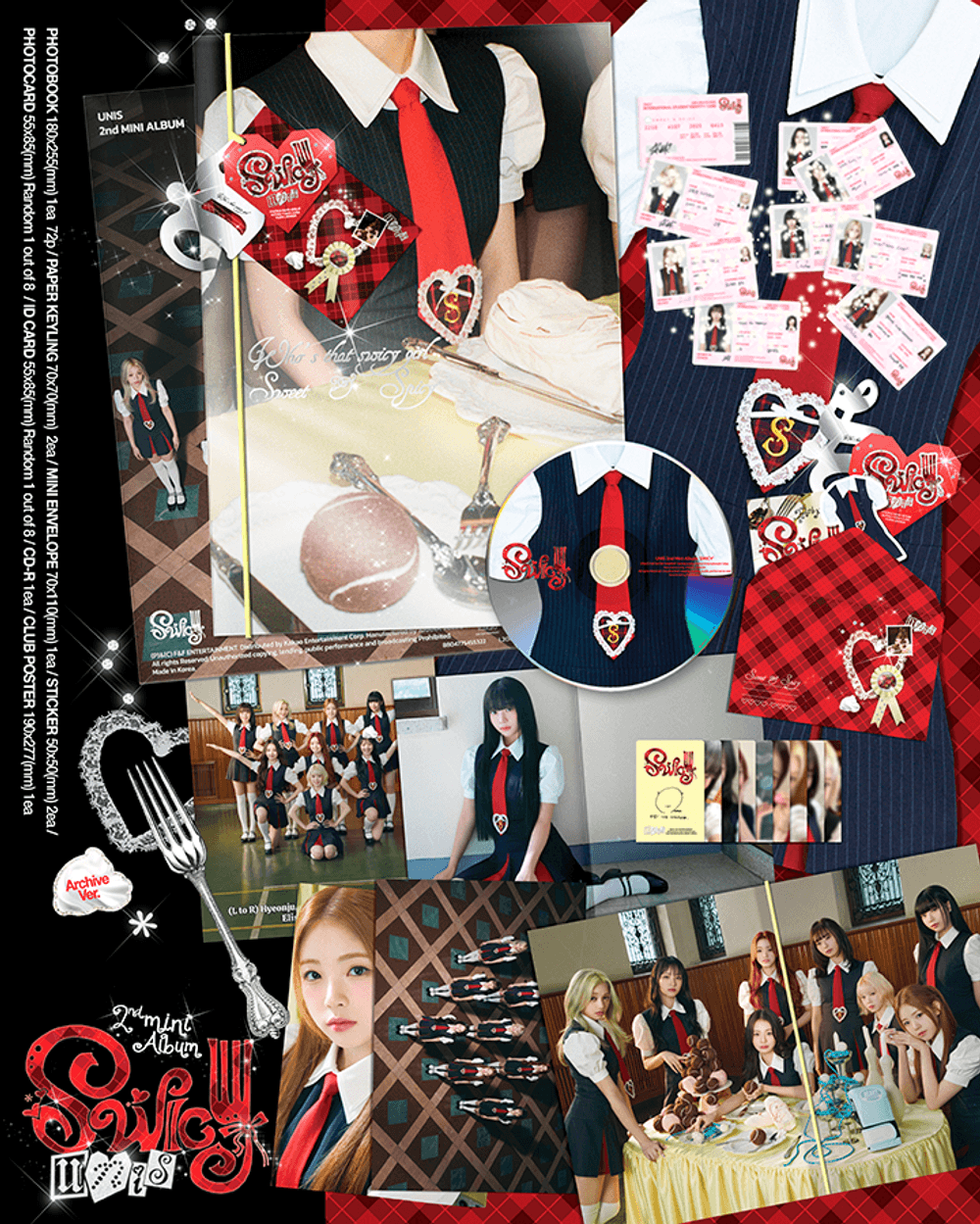 Đĩa UNIS The 2nd Mini Album [SWICY] (Archive Ver)-Kallos