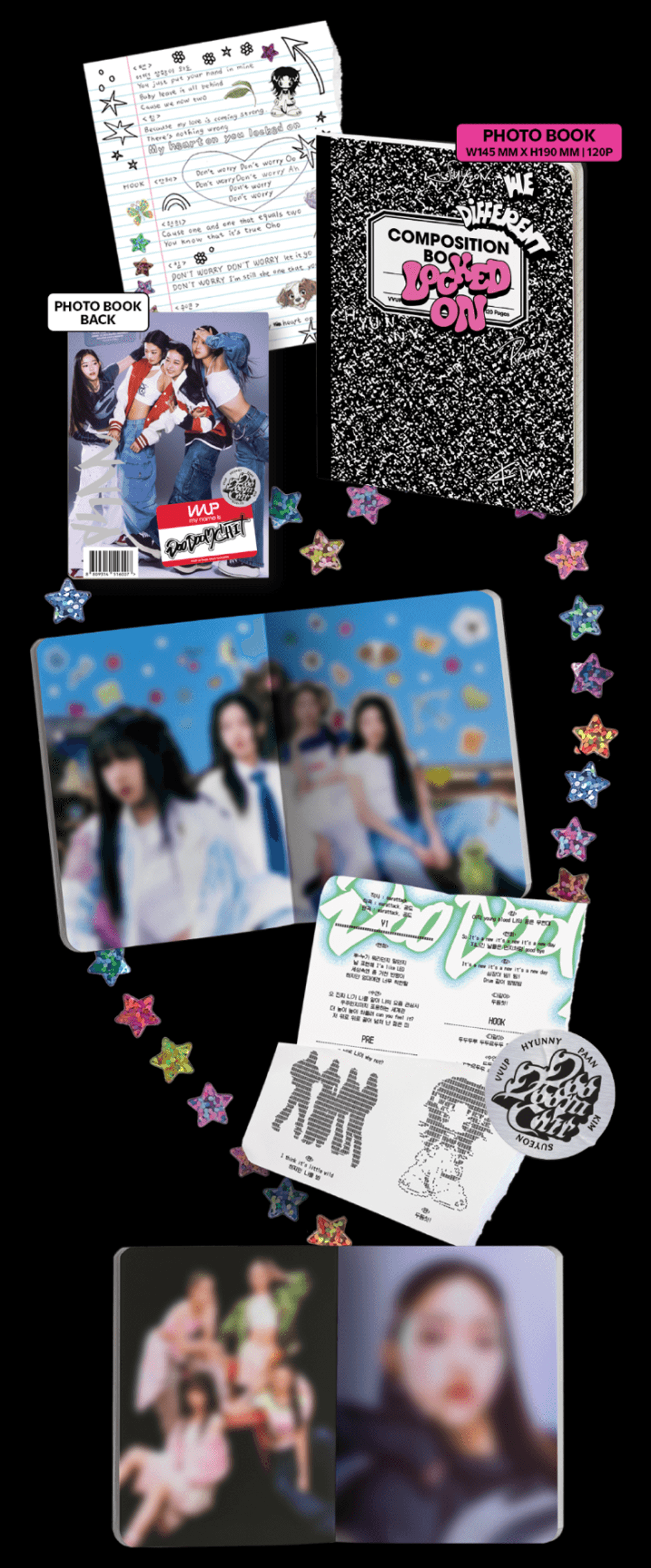 Đĩa VVUP 1st Single Album 'Locked On'-Kallos