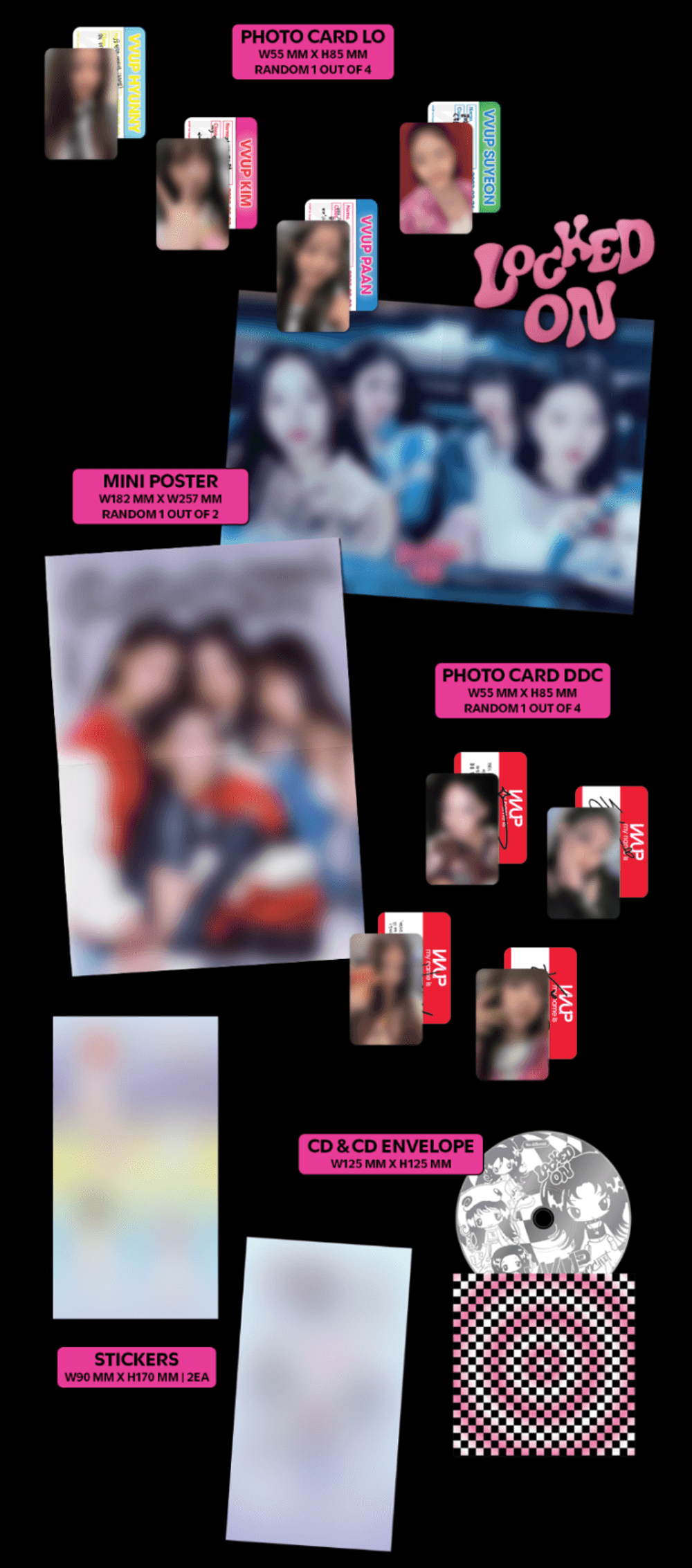 Đĩa VVUP 1st Single Album 'Locked On'