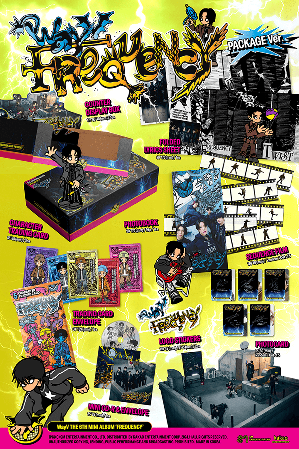 Đĩa WayV The 6th Mini Album [FREQUENCY] (Package Ver)-Kallos