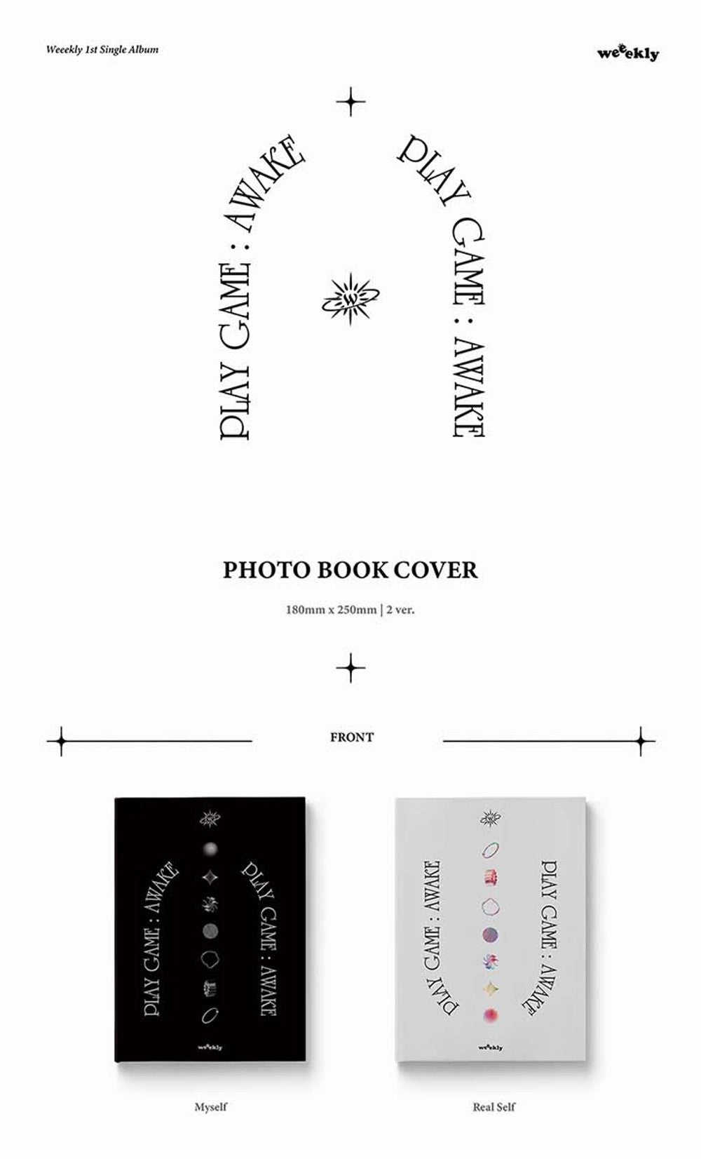 Đĩa Weeekly 1st Single Album [Play Game: AWAKE] SET-Kallos