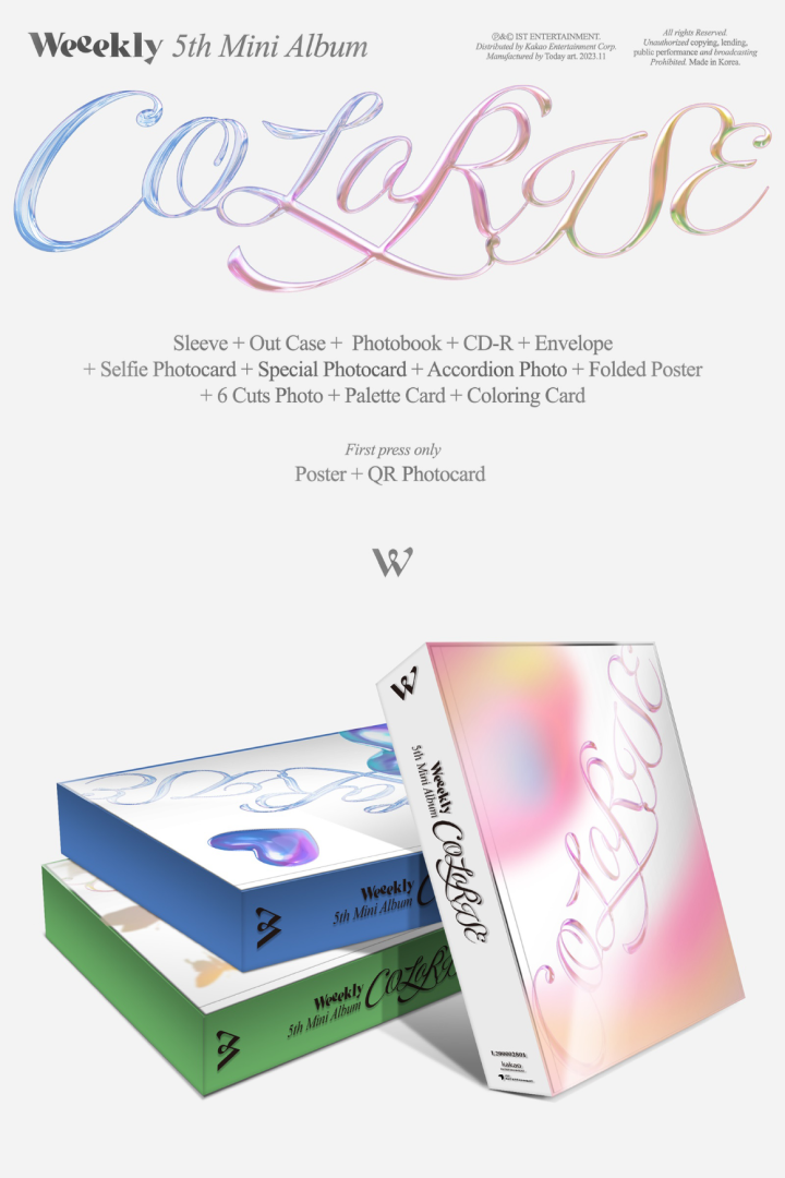 Đĩa Weeekly 5th Mini Album [ColoRise] (Iris Ver)-Kallos