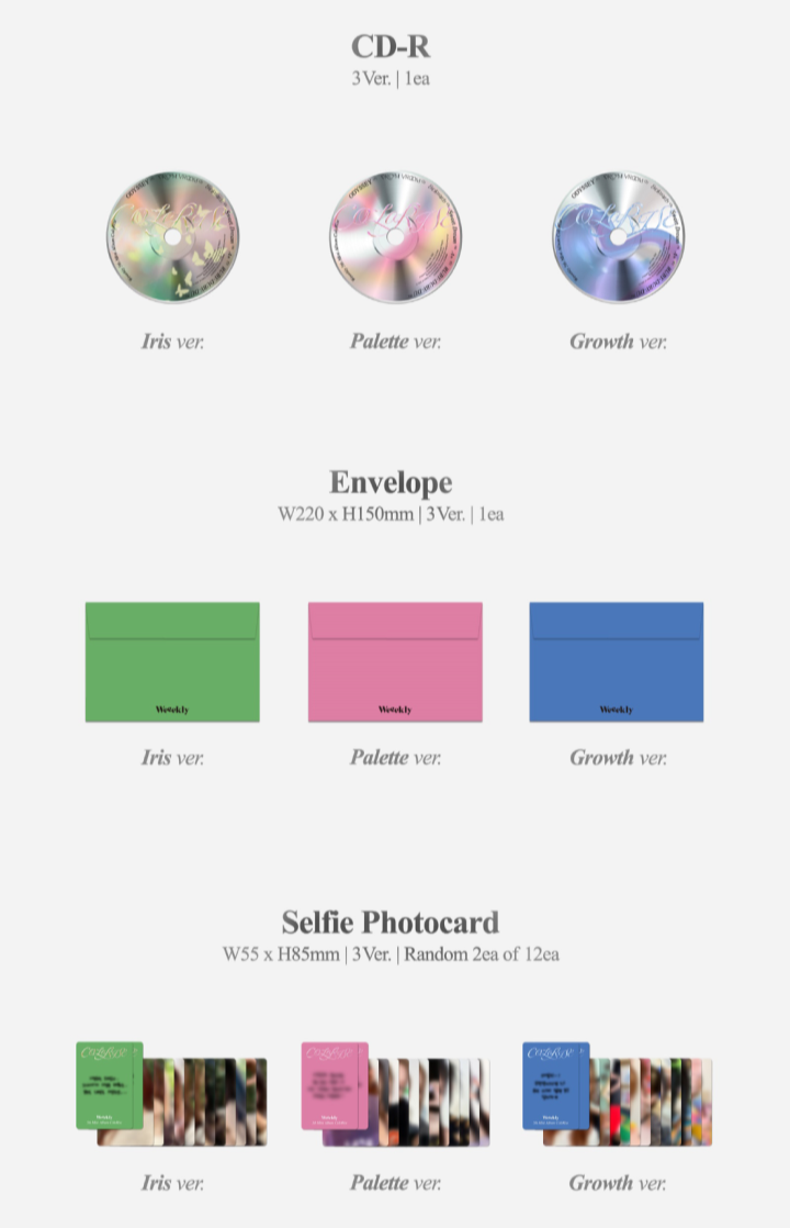 Đĩa Weeekly 5th Mini Album [ColoRise] (Iris Ver)-Kallos