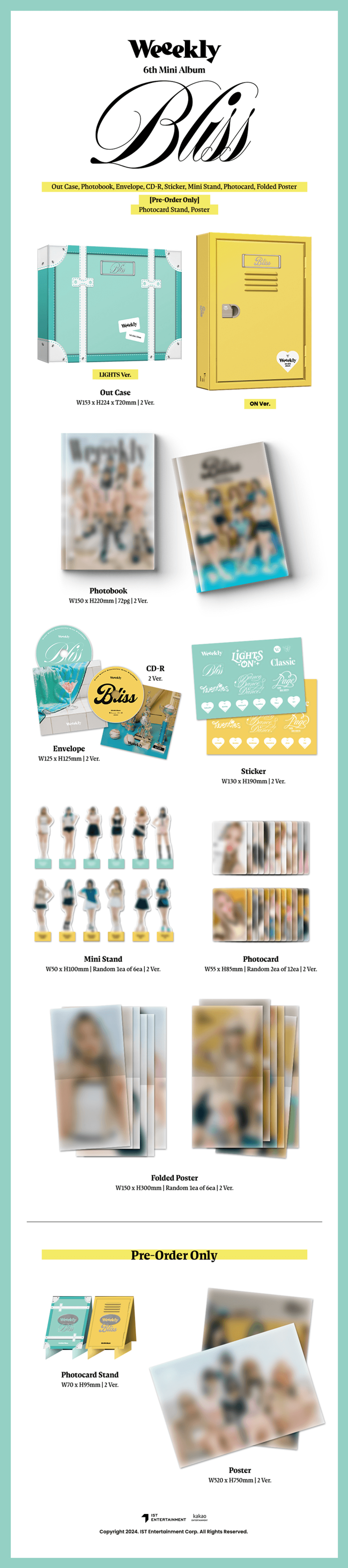 Đĩa Weeekly 6th Mini Album [Bliss] (Set)-Kallos