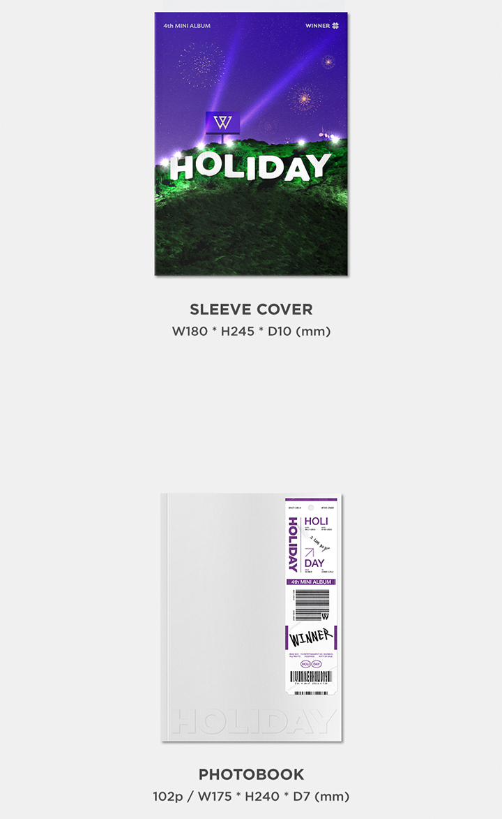 Đĩa WINNER 4th MINI ALBUM [HOLIDAY] (PHOTOBOOK Ver)-Kallos