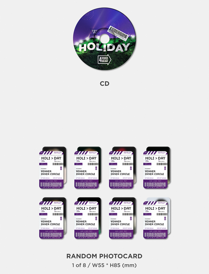 Đĩa WINNER 4th MINI ALBUM [HOLIDAY] (PHOTOBOOK Ver)-Kallos