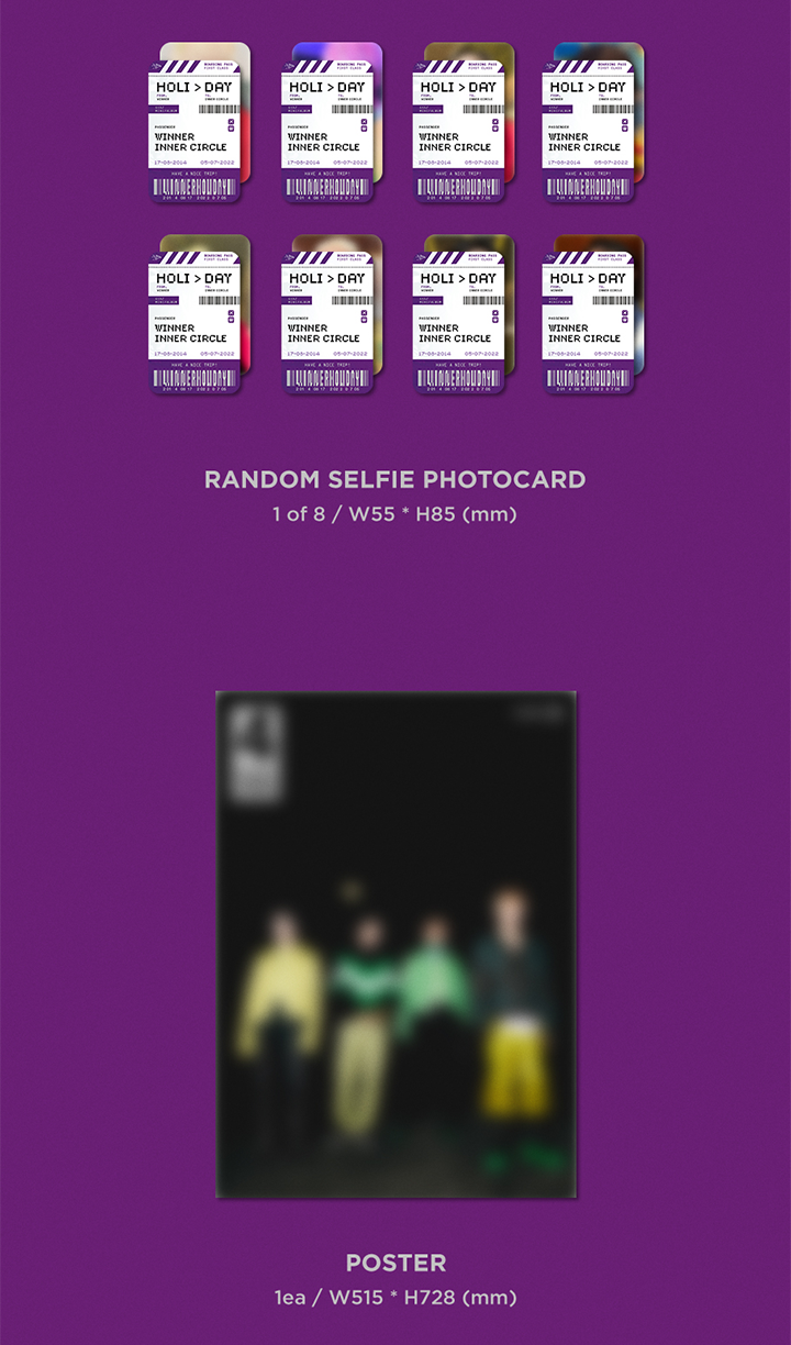 Đĩa WINNER 4th MINI ALBUM [HOLIDAY] (PHOTOBOOK Ver)-Kallos