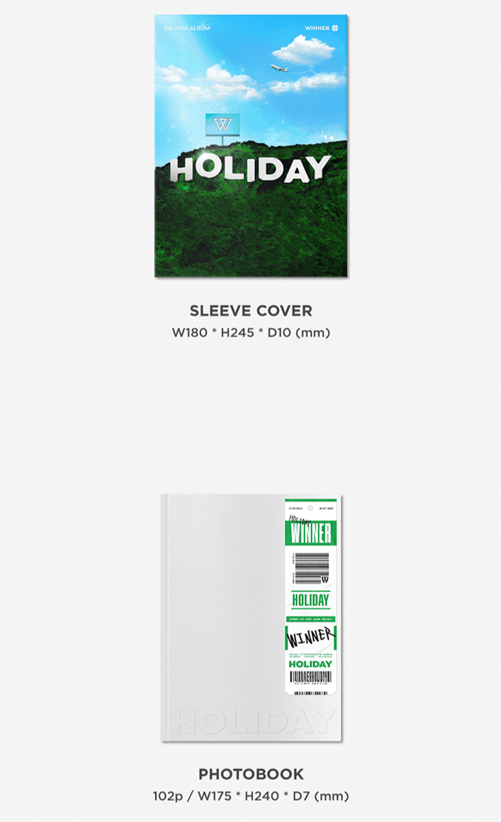 Đĩa WINNER 4th MINI ALBUM [HOLIDAY] (PHOTOBOOK Ver)-Kallos