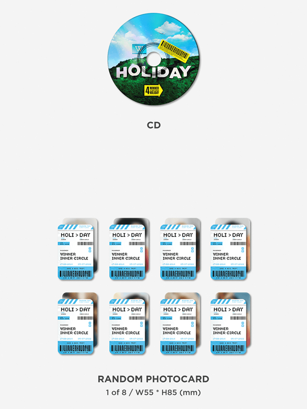 Đĩa WINNER 4th MINI ALBUM [HOLIDAY] (PHOTOBOOK Ver)-Kallos