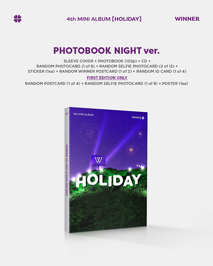 Đĩa WINNER 4th MINI ALBUM [HOLIDAY] (PHOTOBOOK Ver)-Kallos
