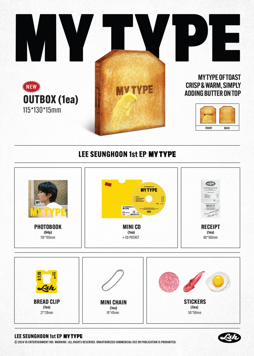 Đĩa WINNER LEE SEUNGHOON 1st EP [MY TYPE]