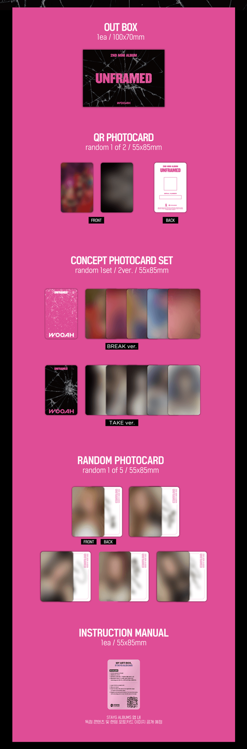 Đĩa WOOAH 2nd Mini Album [UNFRAMED] (StayG Albums Ver)-Kallos