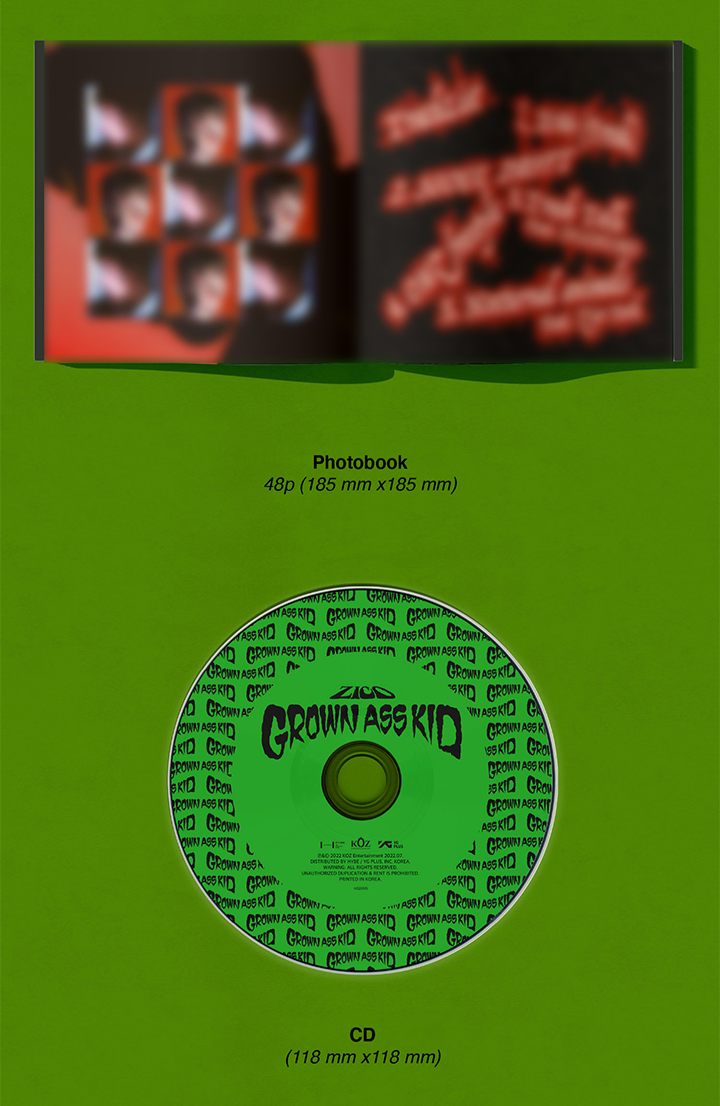 Đĩa ZICO 4th Mini Album [Grown Ass Kid]-Kallos