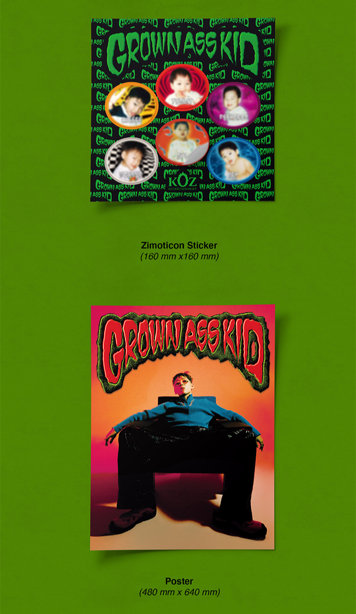 Đĩa ZICO 4th Mini Album [Grown Ass Kid]-Kallos