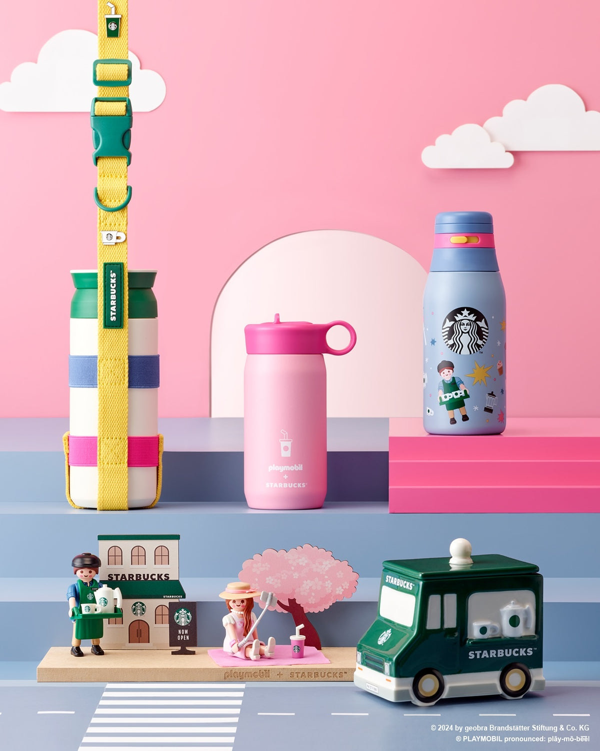 Đồ Trang Trí STARBUCKS Playmobil Truck Ceramic Container