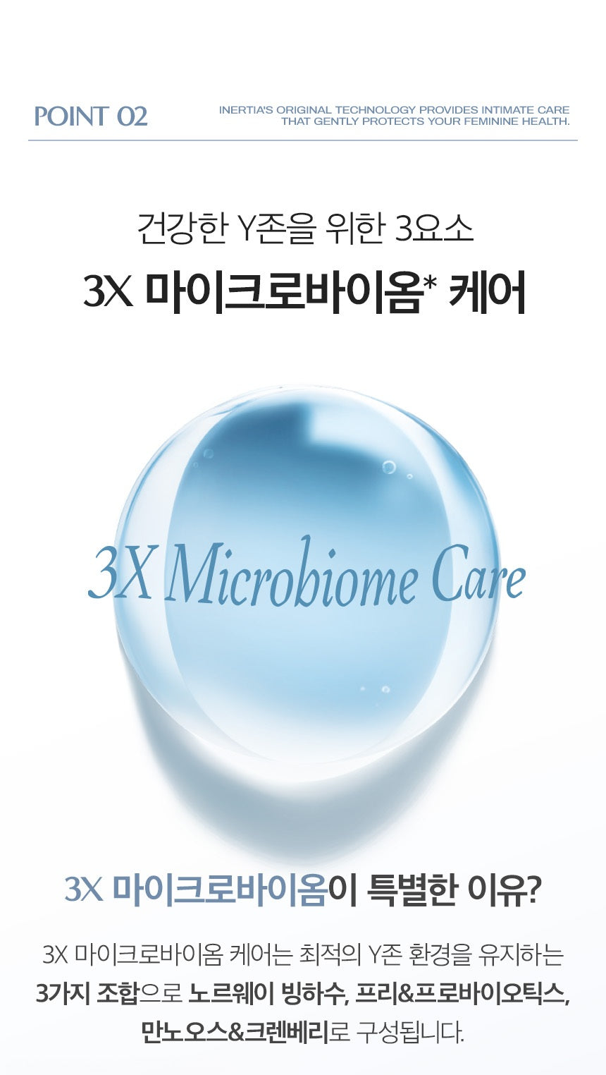 Dung Dịch Vệ Sinh Phụ Nữ Inertia The Pure 3X Microbiome Care Feminine Wash