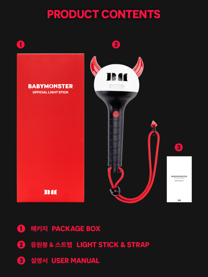 Gậy Phát Sáng BABYMONSTER Official Light Stick - Kallos Vietnam
