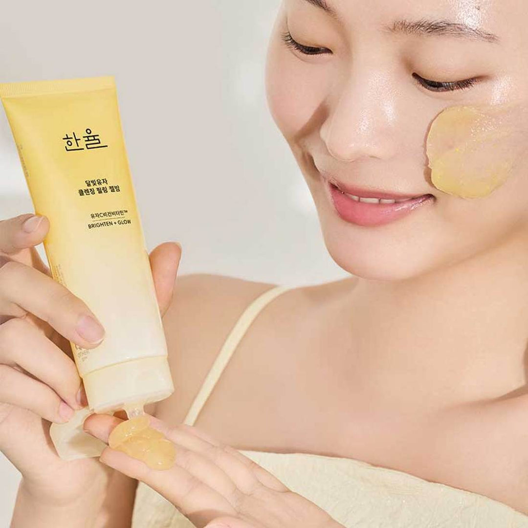 Gel Tẩy Trang HANYUL Yuja Brightening Peeling Gel Balm Cleanser