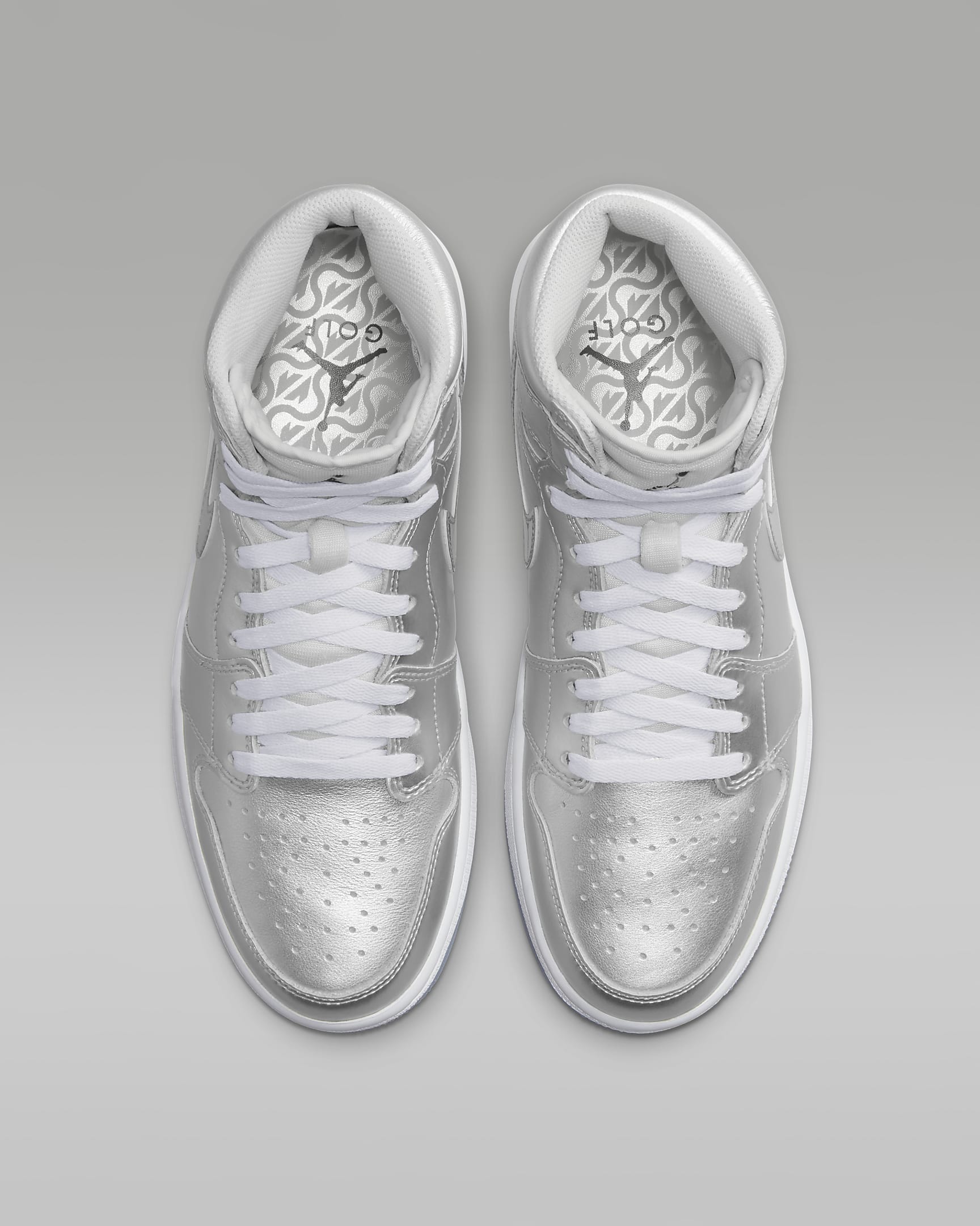 Giày Nike Air Jordan 1 High G NRG Men Golf Shoes #Metallic Silver - Kallos Vietnam