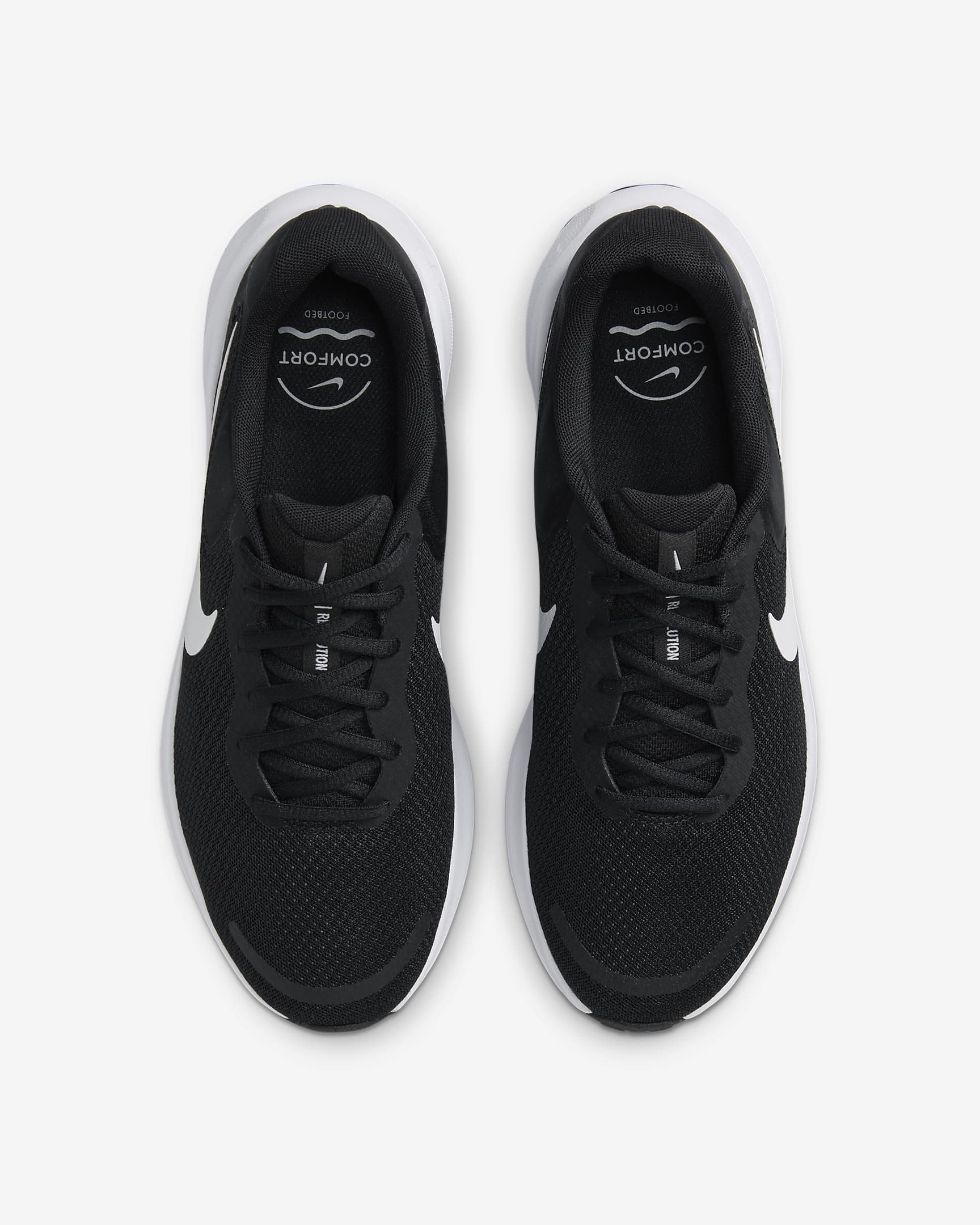 Giày Nike Revolution 7 Men Road Running Shoes #Black White - Kallos Vietnam