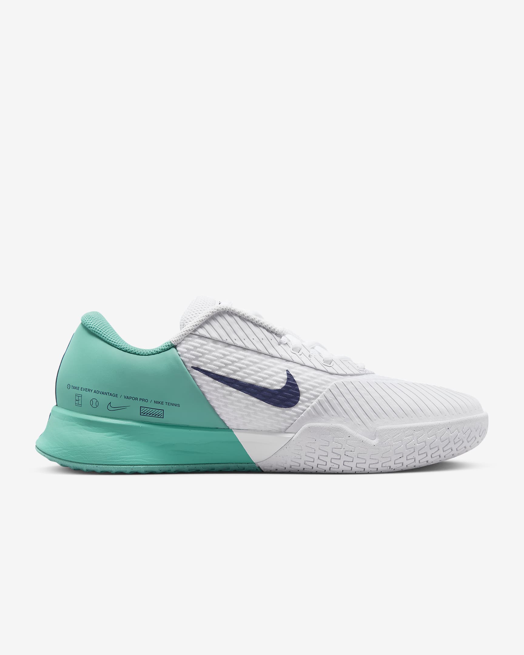 Giày NikeCourt Air Zoom Vapor Pro 2 Men Tennis Shoes #Washed Teal - Kallos Vietnam