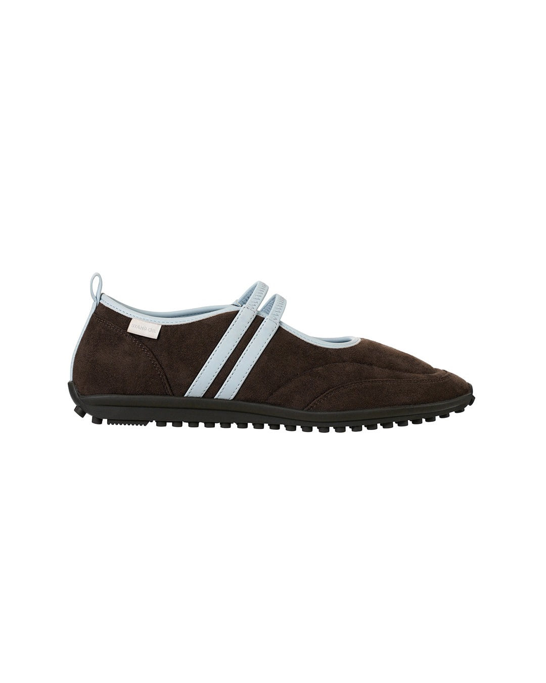 Giày Stand Oil Strap Mary Jane Sneakers #Marron Combination