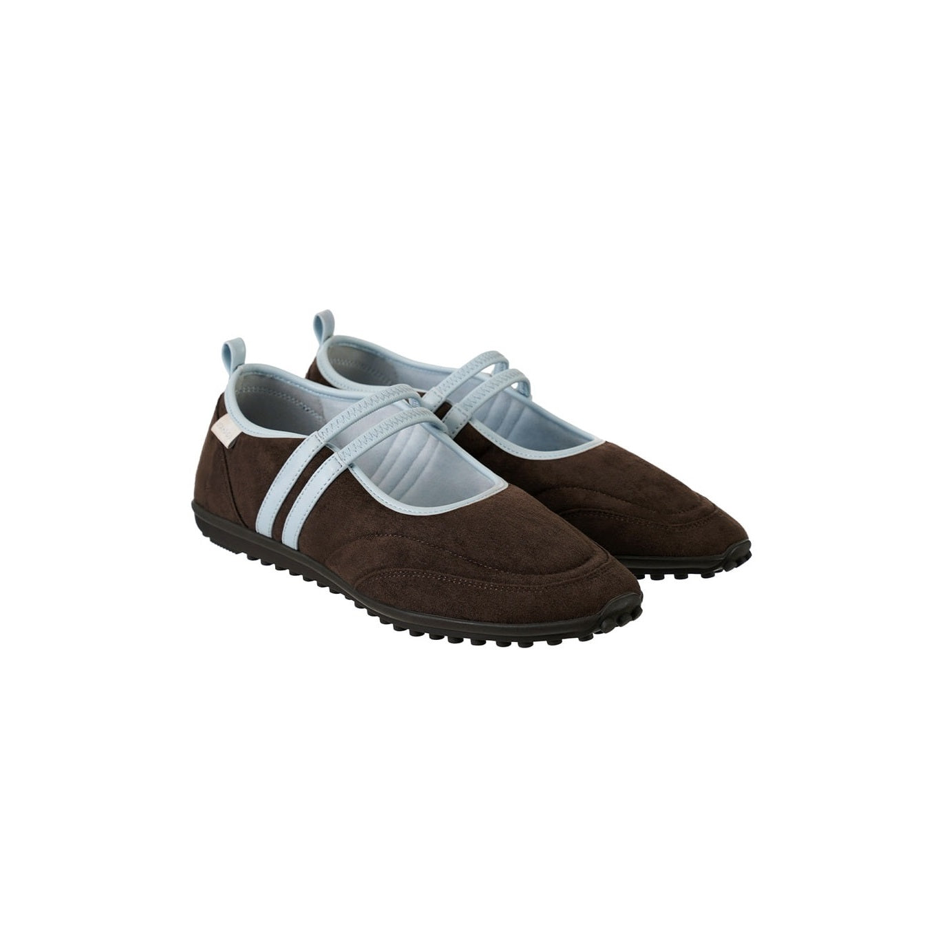 Giày Stand Oil Strap Mary Jane Sneakers #Marron Combination-Kallos