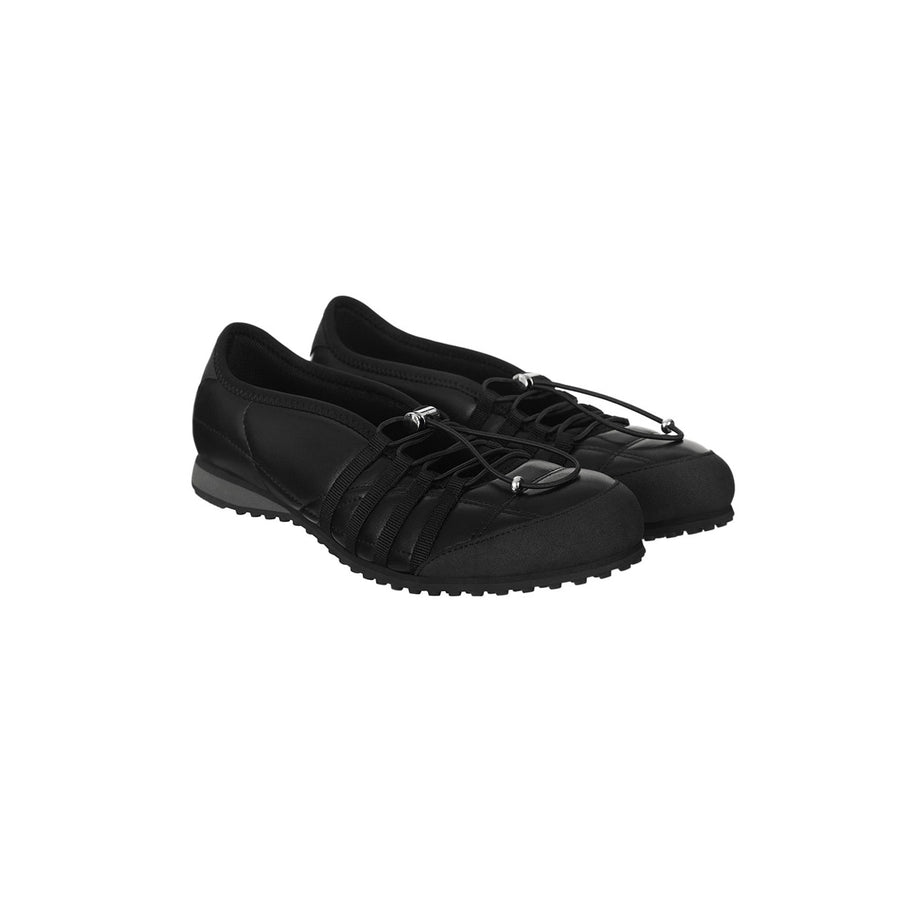 Giày Stand Oil Tie Mary Jane Sneakers #Black-Kallos
