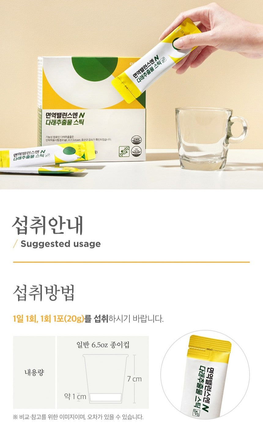 Gói CubyN Immune Balance N Kiwifruit Extract Stick #30 Sachets-Kallos