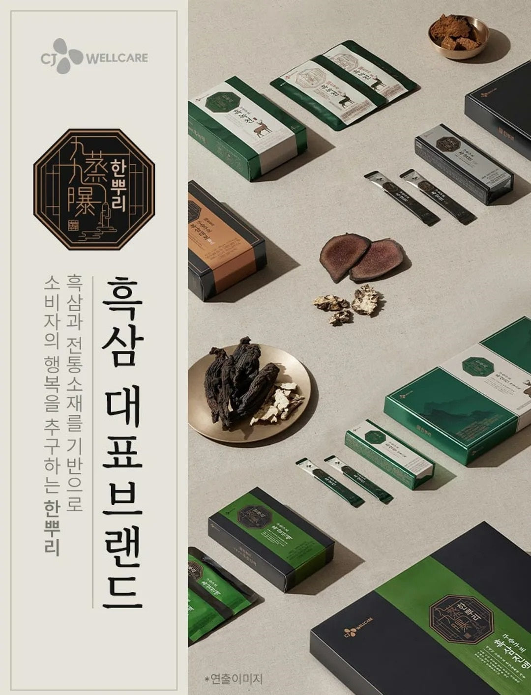 Hắc Sâm Nhung Hươu CJ Hanppuri Gujeonggupo Black Ginseng Jin Green Yong Stick