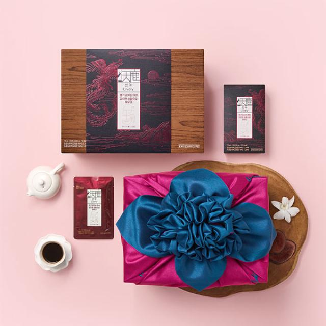 Hồng Sâm KGC Cheon Nok Lively #60 Pouches (Bojagi Packaging)