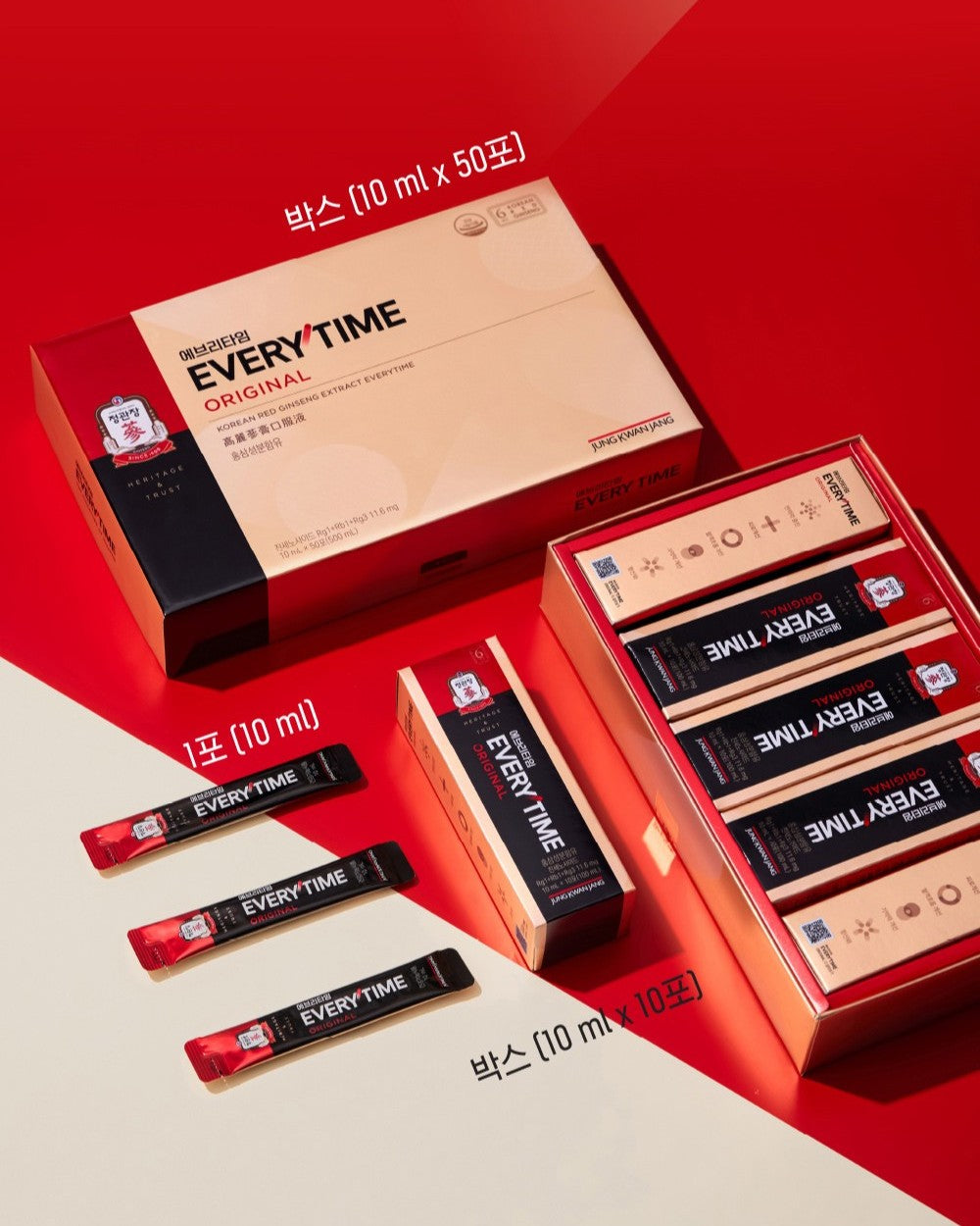 Hồng Sâm KGC EVERYTIME Original #50 Days (Ribbon Packaging)