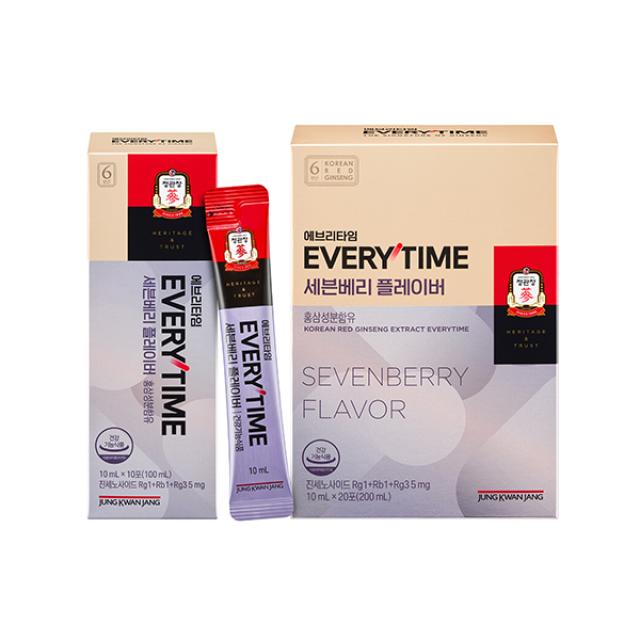Hồng Sâm KGC Jung Kwan Jang EVERYTIME Seven Berry Flavor #20 Days-Kallos
