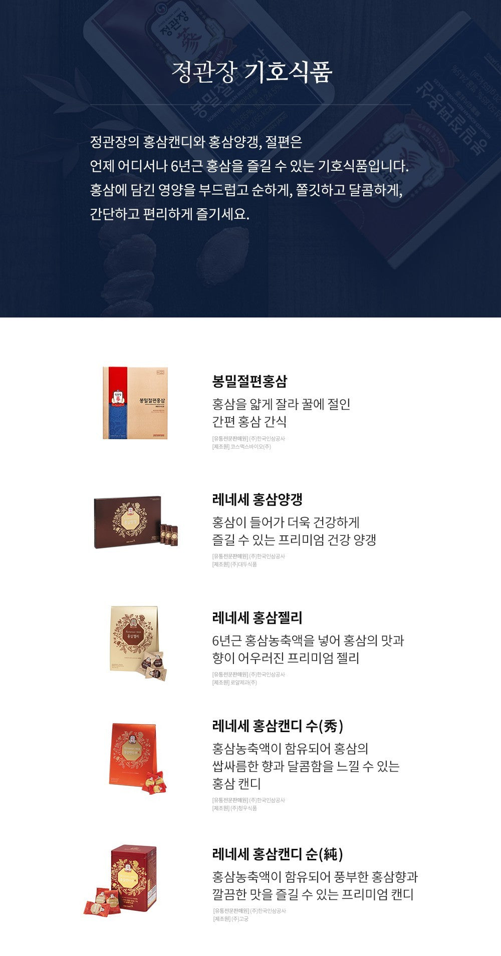 Hồng Sâm KGC Jung Kwan Jang Honeyed Korean Red Ginseng Slices #12 Packs-Kallos