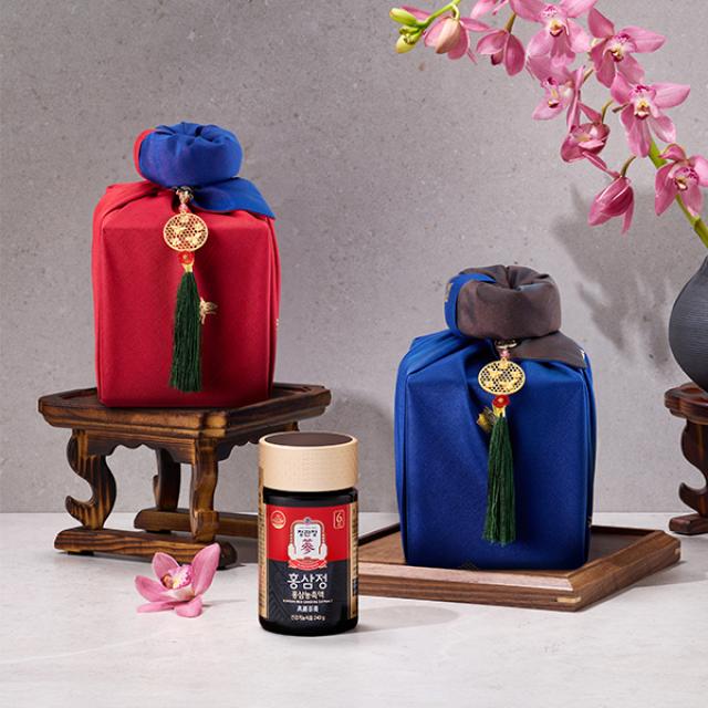 Hồng Sâm KGC Jung Kwan Jang Korean Red Ginseng Extract #240 Gram (Furoshiki Wrapping) - Kallos Vietnam