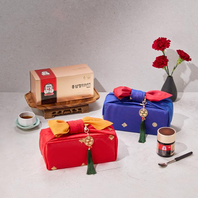 Hồng Sâm KGC Korean Red Ginseng Extract Gift Set (Bojagi Packaging)-Kallos