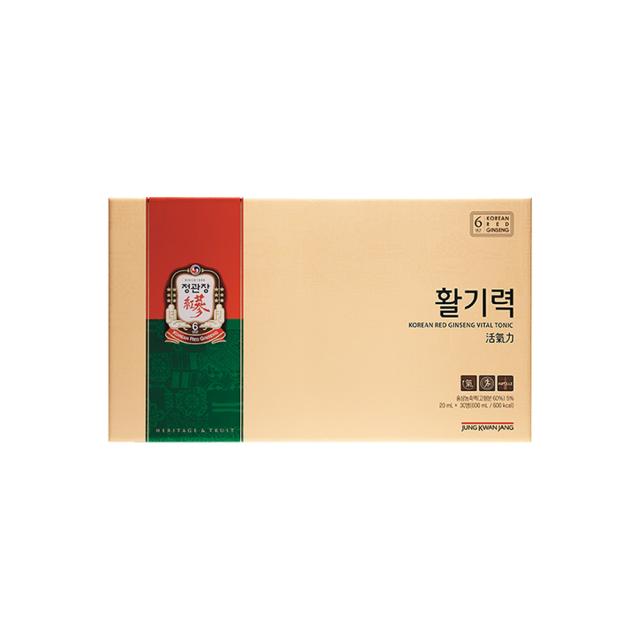 Hồng Sâm KGC Jung Kwan Jang Korean Red Ginseng Vital Tonic #30 Bottles-Kallos