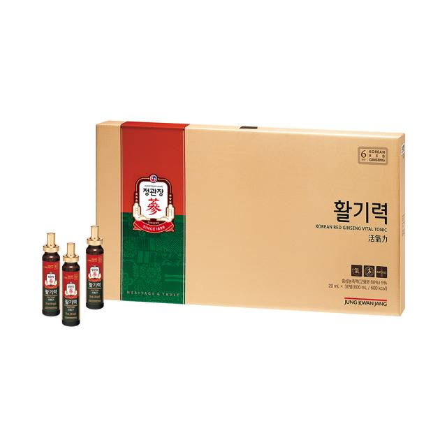 Hồng Sâm KGC Jung Kwan Jang Korean Red Ginseng Vital Tonic #30 Bottles-Kallos