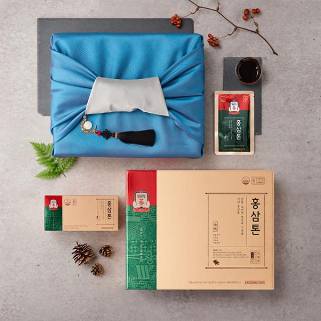 Hồng Sâm KGC Jung Kwan Jang Tonic Mild #60 Packs (Furoshiki Wrapping) - Kallos Vietnam