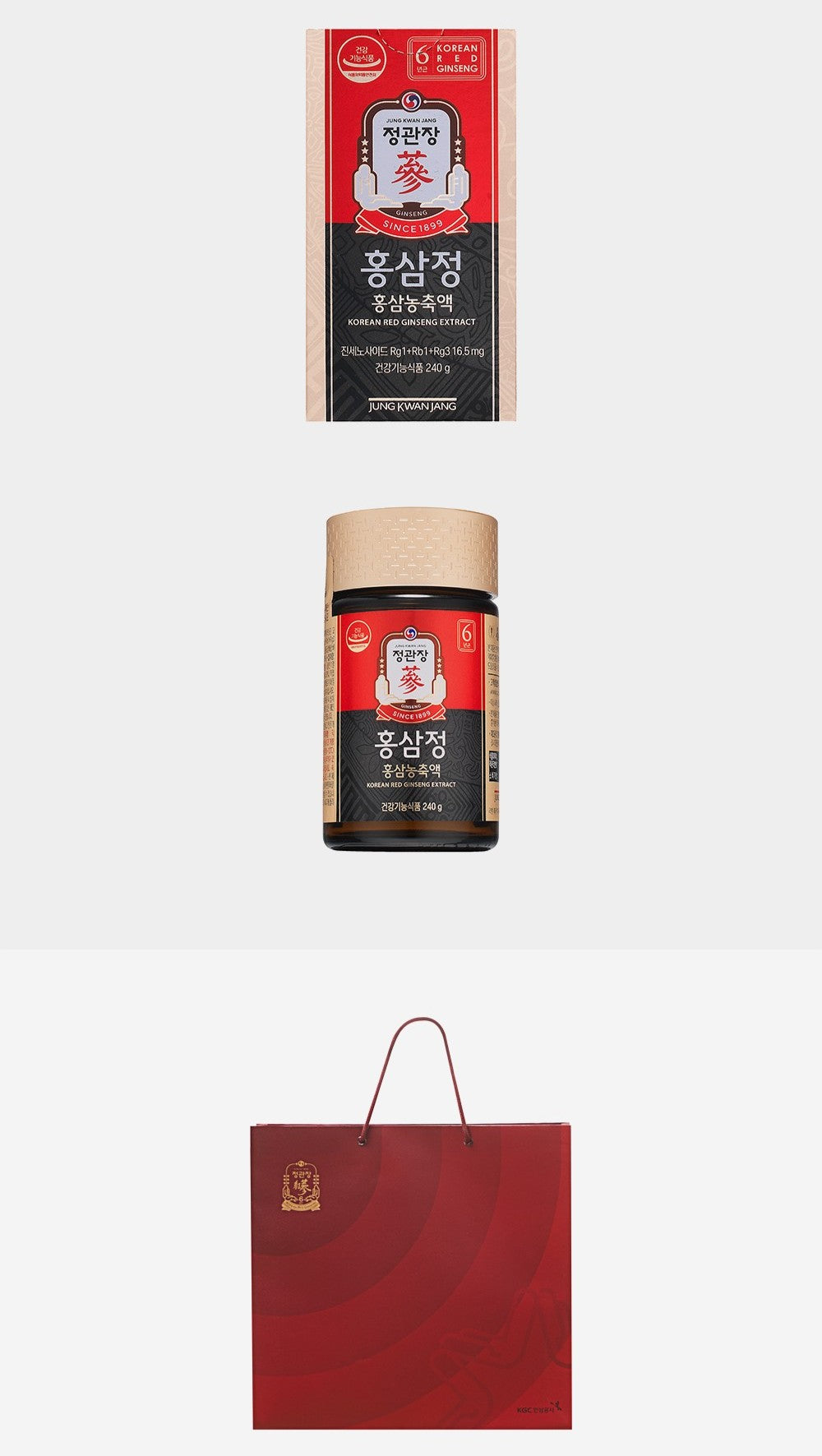 Hồng Sâm KGC Korean Red Ginseng Extract #240 Gram (Ribbon Packaging)-Kallos