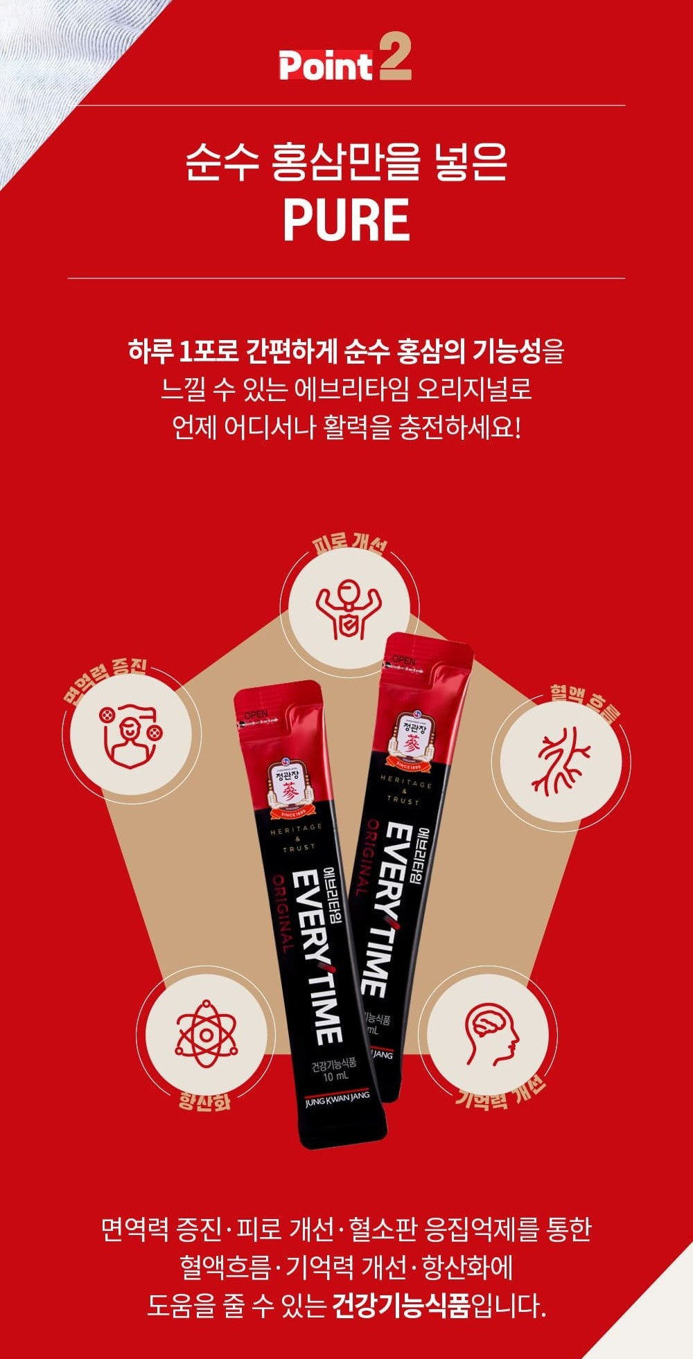 Hồng Sâm KGC Red Ginseng Extract EVERYTIME Original #20 Days