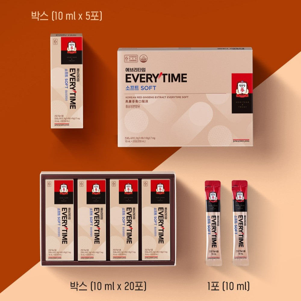 Hồng Sâm KGC Red Ginseng Extract EVERYTIME Soft #20 Days-Kallos