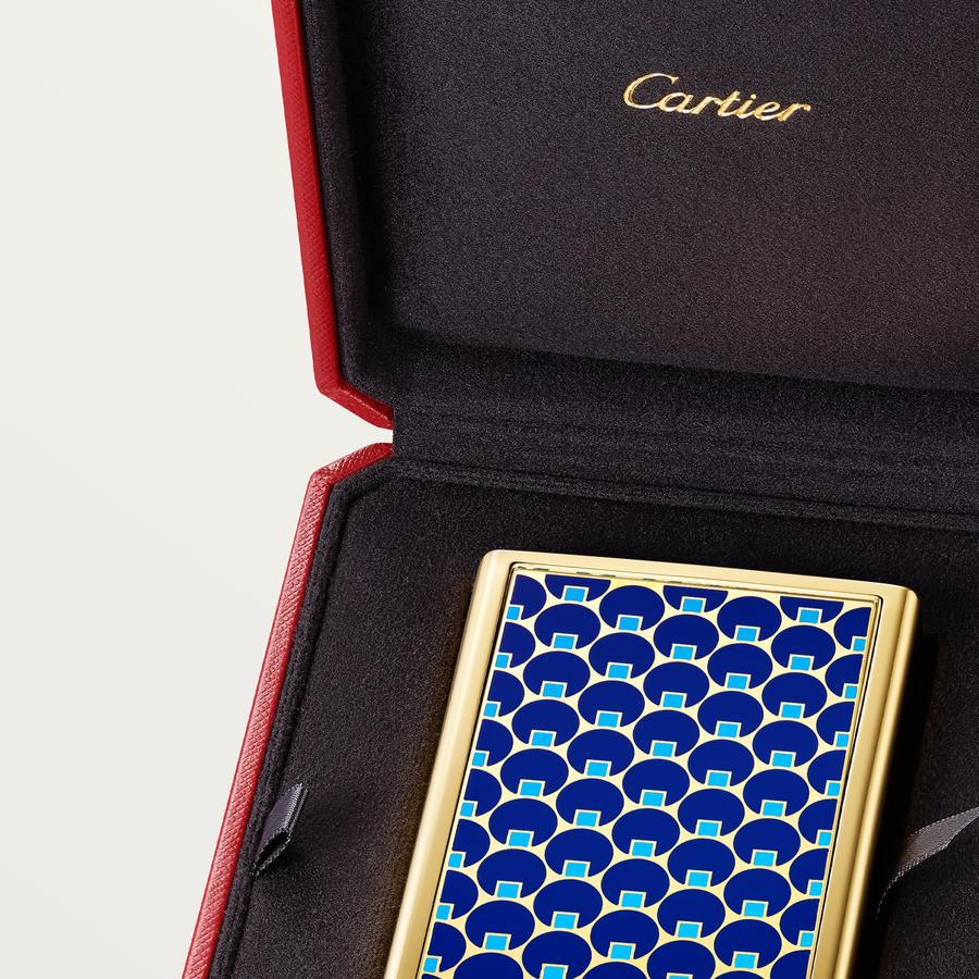 Hộp Đựng Nước Hoa CARTIER Nécessaires À Parfum #Blue Dots Case - Kallos Vietnam