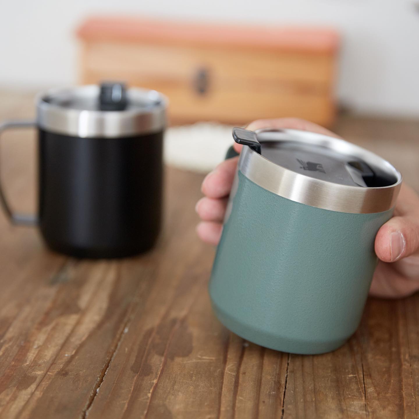 Ly STANLEY Classic Vacuum Camp Mug #Black 2.0 - Kallos Vietnam