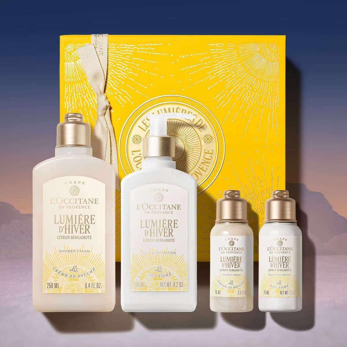 Bộ Quà Tặng L'OCCITANE Lumière d'Hiver Shower Cream & Body Lotion Duo